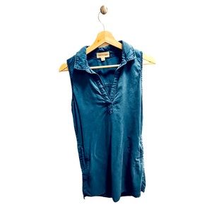 Cloth & Stone by Anthropologie Teal Blue Sleeveless Dress Size XS - loose fit